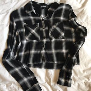 Missguided Plaid Crop Top